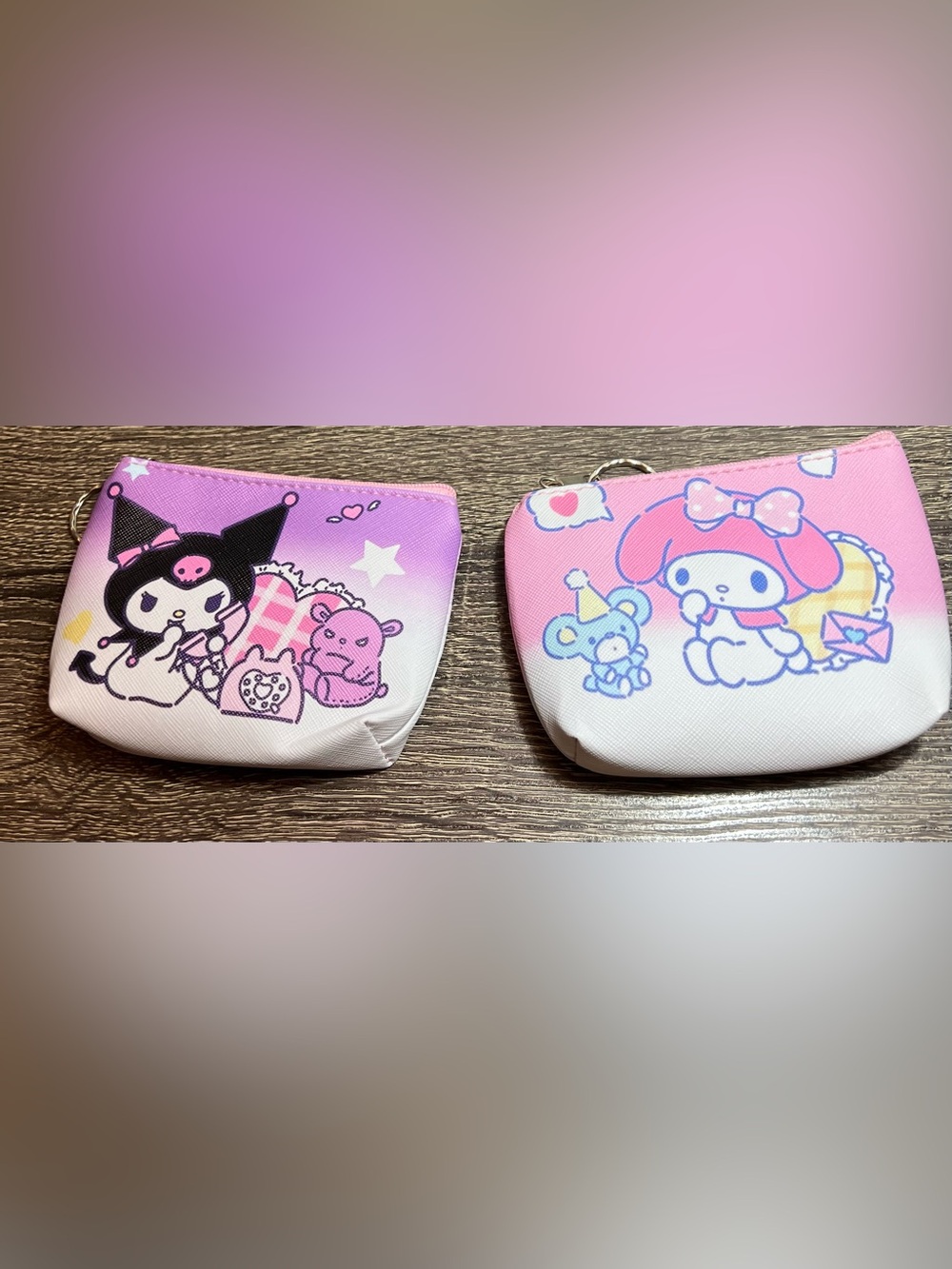 New- Kuromi & Melody coin bag